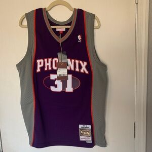 Shawn Marion Phoenix Suns 01-02 purple swing man jersey L